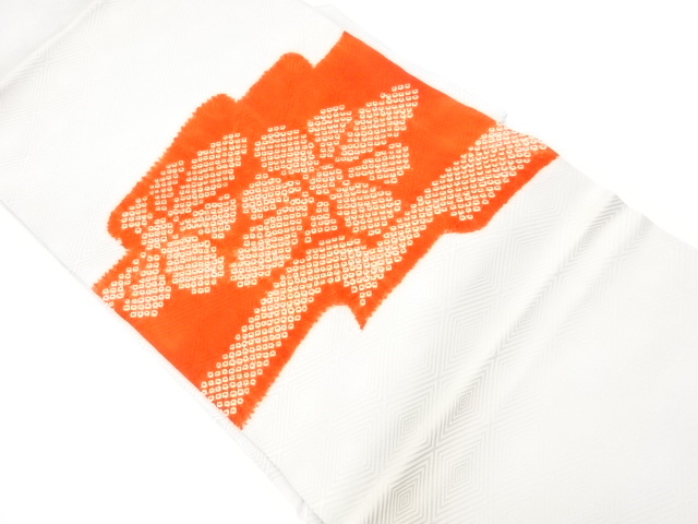 リサイクル　鹿の子絞り花菱模様名古屋帯